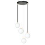 Emibig Colgante De Luz Royal Acero Negro | Apta para 4x E14 - Max 10W