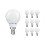 Multipack 10x Noxion Lucent Lustre LED E14 Esférica Mate 4.5W 470lm - 827 Luz muy Cálida | Reemplazo 40W