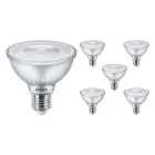 Multipack 6x Philips Master Value LED Bulbo Reflector E27 PAR30 9.5W 740lm 25D - 927 Luz muy Cálida | Mejor reproducción de color - Regulable - Reemplazo 75W