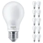 Multipack 10x Philips Corepro LED Bulbo E27 Pera Mate 7W 806lm - 827 Luz muy Cálida | Reemplazo 60W